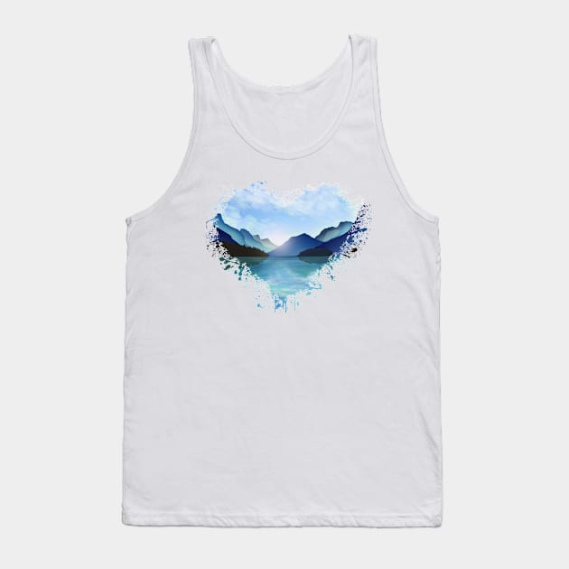 Love The Mountains Tank Top by PhotoArts